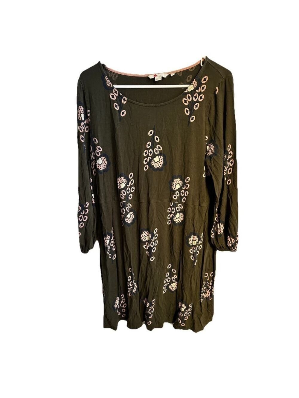 Boden Lucie Jersey Tunic Dress Floral Mini Knit Plus Size - Picture 2 of 6